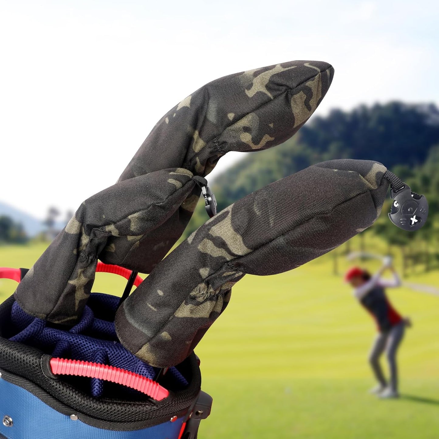 Golf Head Covers for Golf Clubs, PU Leather Vintage Design Ladies Golf Club Driver Headcover Set with Numbered for 1 2 3 4 5 6 7 X Ut/Hybrid/Fairway Wood