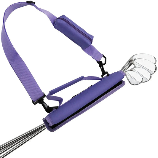 Golf Club Bag Mini Lightweight for Golfer With/Without Ball Pouch Pack, Portable for Driving Range Carrier Course Training Case